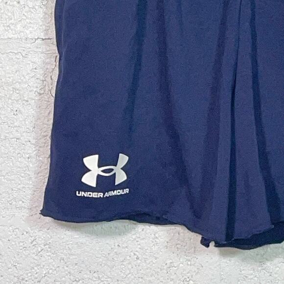 Under Armour Men's 6" Rival Terry Shorts Navy blue XL - Picture 3 of 8